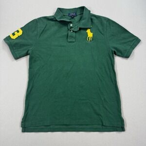 Polo Ralph Lauren Classic Fit XL(18-20) Green‎ Button Down Big Pony